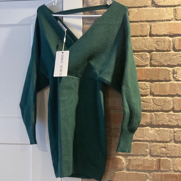Forest green Saints and secrets knit dress - Picture 2 of 4